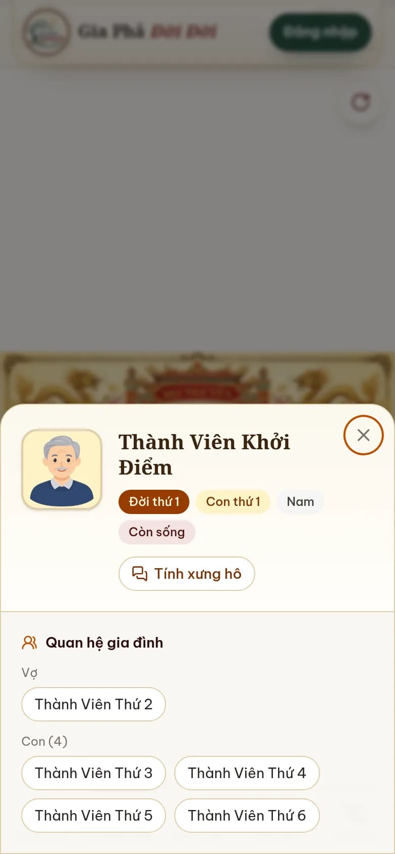 Hồ sơ thành viên